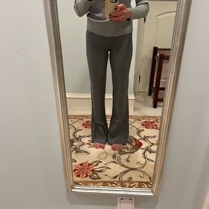 Theory wool gray wide leg pants